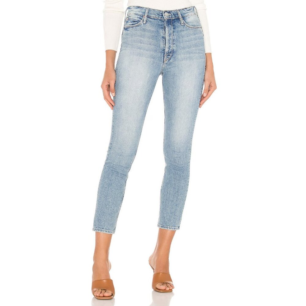 NWT Mother The Button Fly Dazzler Ankle in I Confess High Rise Straight Jeans 26